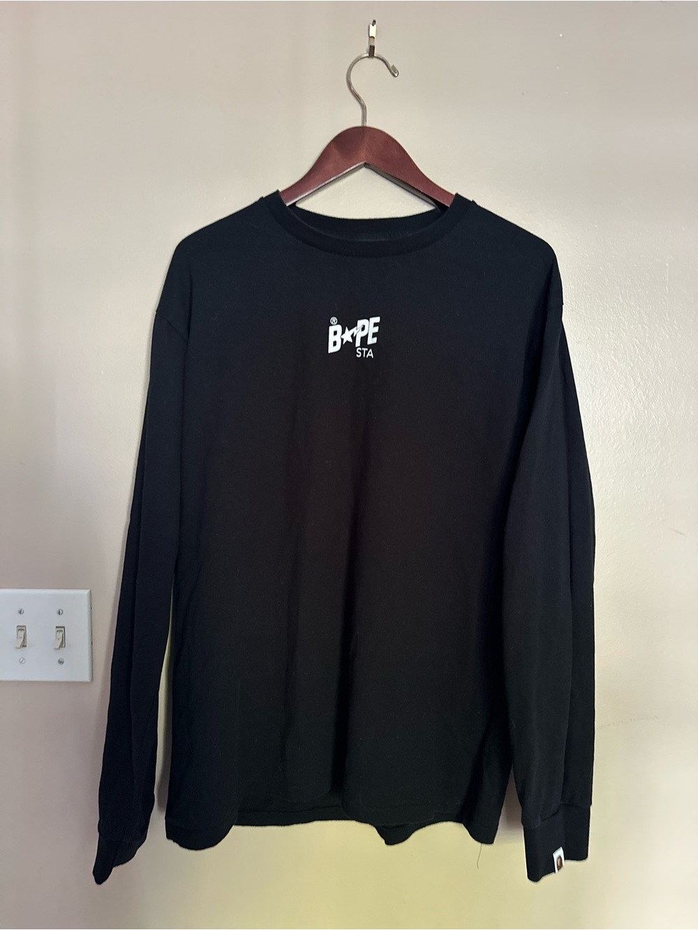 Bape Black BAPE STA Long Sleeve Tee